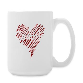 I love Zambia, heart Zambia - Large Mug 440 ml - white - Right