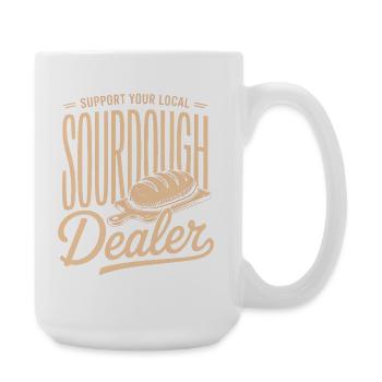 Lokaler Sauerteighändler-Tee - Große Tasse 440 ml - Weiß - Rechts