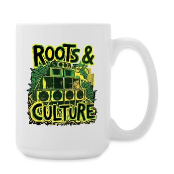 Roots Culture Dub Reggae - Große Tasse 440 ml - Weiß - Rechts