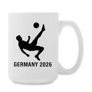 Fan de tirs de football Allemagne 2026 - Grande tasse 440 ml - blanc - Droite