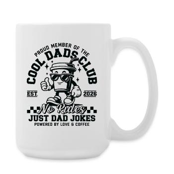 Dad 2026 Gift - Cool Dads Club - Large Mug 440 ml - white - Right