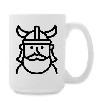 viking - Grande tasse 440 ml - blanc - Droite