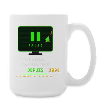 Pause AFK Retro Depuis 1998 - Grande tasse 440 ml - blanc - Droite