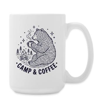 Hiking - Outdoor Adventure - Camp and Coffee - Large Mug 440 ml - white - Right