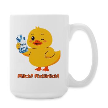 Ente Milch Natuerlich - Große Tasse 440 ml - Weiß - Rechts