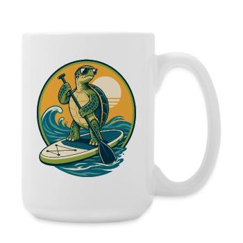 Funny SUP Paddleboard Board Stand Up paddle - Large Mug 440 ml - white - Right