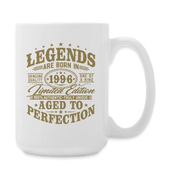 Cadeau d’anniversaire vintage vintage rétro 1996 - Grande tasse 440 ml - blanc - Droite