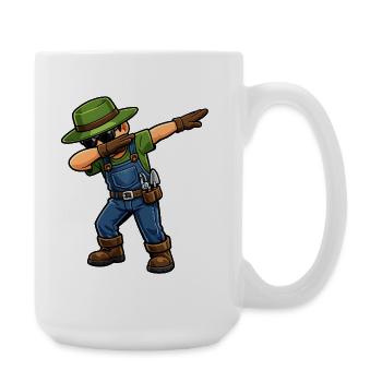 Dabbing Gardener - Large Mug 440 ml - white - Right