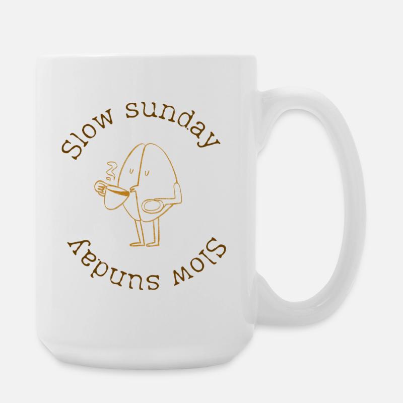Dimanche lent - Grande tasse 440 ml - blanc