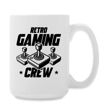 Retro Gaming Crew Gamer - Large Mug 440 ml - white - Right