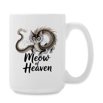 Dragon Cat - Large Mug 440 ml - white - Right