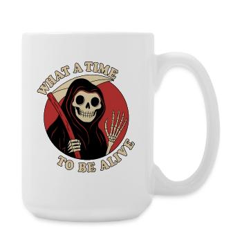 Quelle époque pour être en vie - Grande tasse 440 ml - blanc - Droite