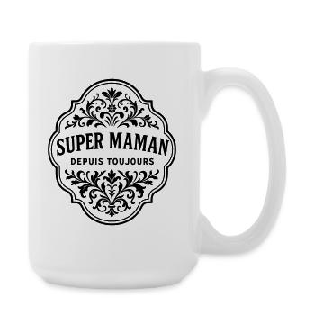 Super maman depuis toujours - Grande tasse 440 ml - blanc - Droite
