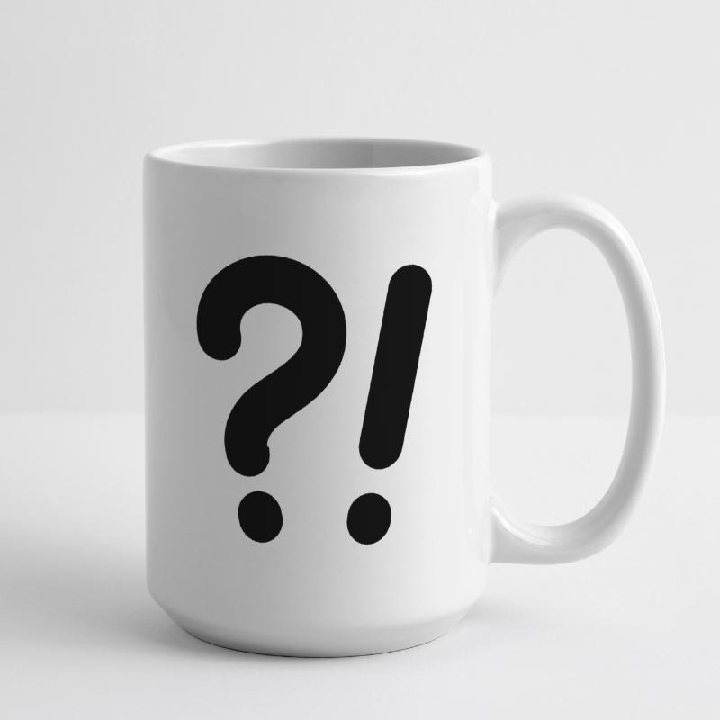 Points d’interrogation et points d’exclamation Grande tasse 440 ml