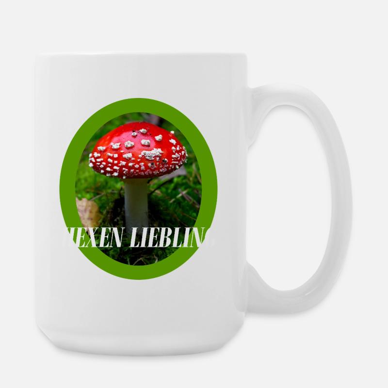 Conception du champignon - Grande tasse 440 ml - blanc