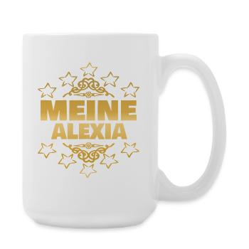 Geschenk für Alexia - Große Tasse 440 ml - Weiß - Rechts