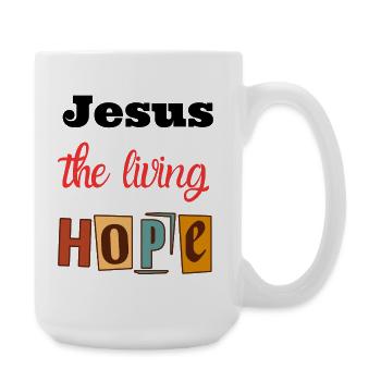 Joie de vivre Hope Design - Grande tasse 440 ml - blanc - Droite