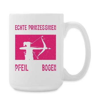 Cadeaux de tir à l’arc Archer Tir à l’arc - Grande tasse 440 ml - blanc - Droite
