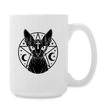 Sphynx Katze Okkult - Große Tasse 440 ml - Weiß - Rechts