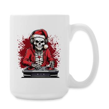 Noël Crâne Dj - Grande tasse 440 ml - blanc - Droite