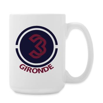 Circular emblem Gironde 33 - Large Mug 440 ml - white - Right
