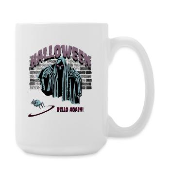 Le réveil fantôme d’Halloween - Grande tasse 440 ml - blanc - Droite