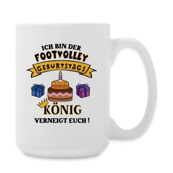 Footvolleyer Anniversaire Footvolley Joueur Joueur - Grande tasse 440 ml - blanc - Droite