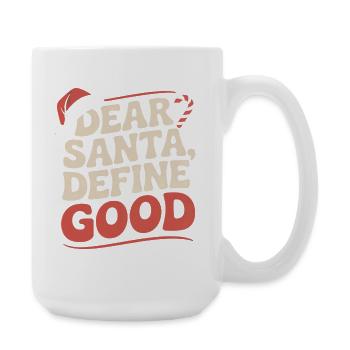 Sarkastisches Weihnachtsdesign - Große Tasse 440 ml - Weiß - Rechts