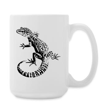 Léopardgecko - Grande tasse 440 ml - blanc - Droite