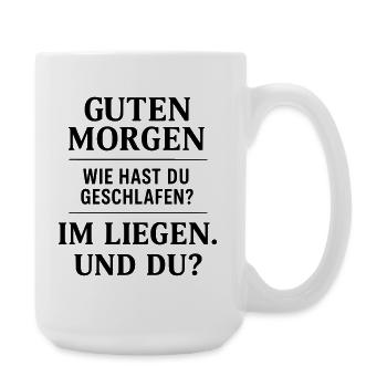 Good morning funny - Large Mug 440 ml - white - Right