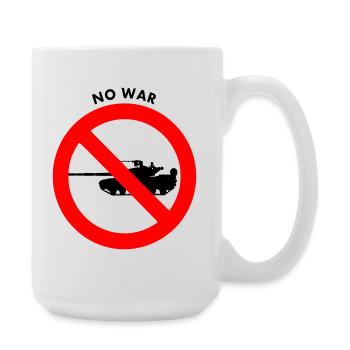No war - Large Mug 440 ml - white - Right