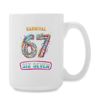 6 7 Meme Costume Replacement Carnival Carnival - Large Mug 440 ml - white - Right