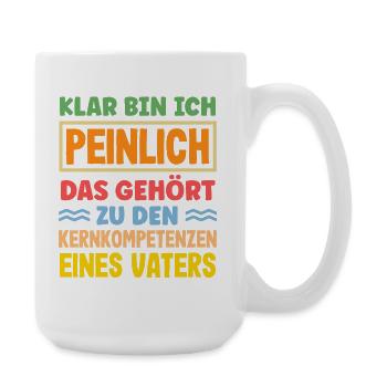 Funny Father's Day Gift Dad Beer - Large Mug 440 ml - white - Right