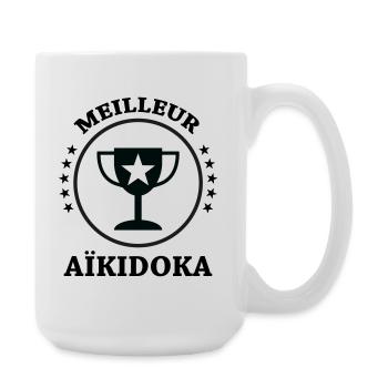 meilleur Aïkidoka - Aïkido  - Grande tasse 440 ml - blanc - Droite
