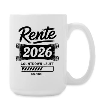Pension 2026 Countdown - Large Mug 440 ml - white - Right