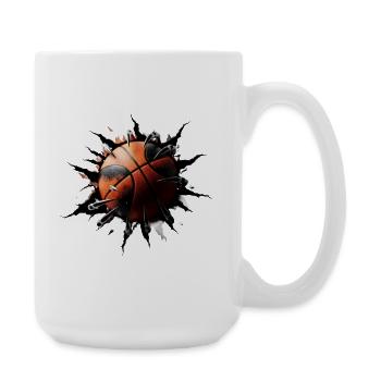 Beast Basketball Claws Motif - Large Mug 440 ml - white - Right