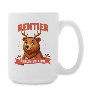Berliner Bär Weihnachten Rentier - Große Tasse 440 ml - Weiß - Rechts