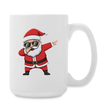 Dabbing Santa Cartoon Christmas - Large Mug 440 ml - white - Right