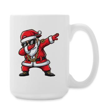 Funny dab Santa Claus Cartoon Street Art - Large Mug 440 ml - white - Right
