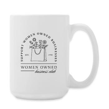 Soutenez les entreprises détenues par des femmes entrepreneures - Grande tasse 440 ml - blanc - Droite