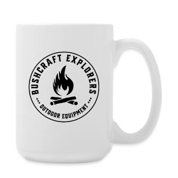 Bushcraft Explorers Outdoor Survival Design - Große Tasse 440 ml - Weiß - Rechts