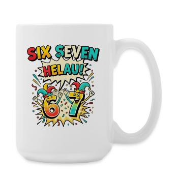 67 Six Seven meme Costume Carnival Funny - Large Mug 440 ml - white - Right