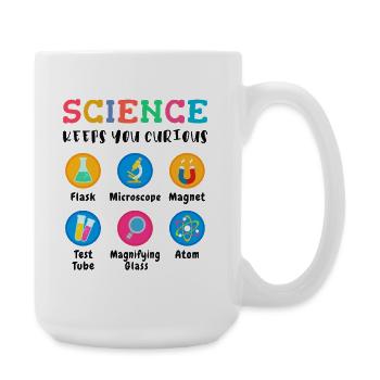 La science suscite la curiosité - Grande tasse 440 ml - blanc - Droite