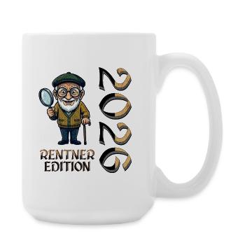 Rentner Detektiv Edition - Große Tasse 440 ml - Weiß - Rechts