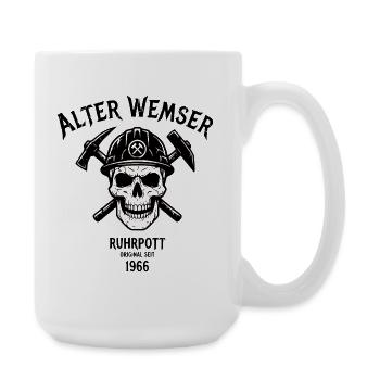 1966 Geburtstag Geschenk für echte Ruhrpott Typen - Große Tasse 440 ml - Weiß - Rechts