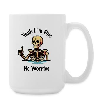 Très bien, pas de souci - Grande tasse 440 ml - blanc - Droite