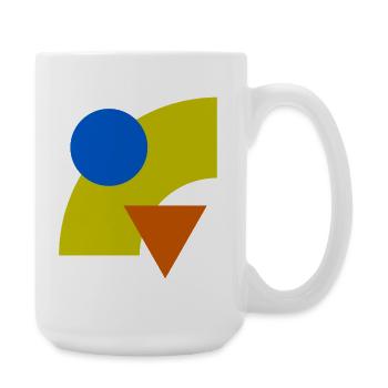 Constellation géométrique des couleurs - Grande tasse 440 ml - blanc - Droite