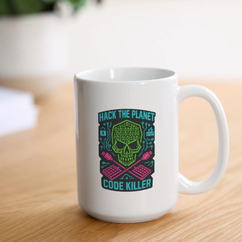 Hack the Planet Code Killer - Cyber Security Large Mug 440 ml