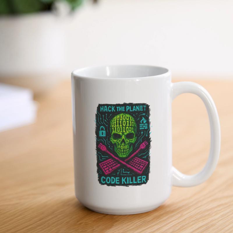 Hack the Planet Code Killer - Cyber Security Large Mug 440 ml
