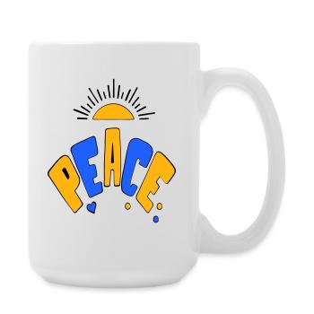 Paix - Grande tasse 440 ml - blanc - Droite